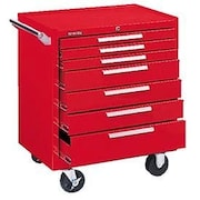 KENNEDY MANUFACTURING CO Kennedy 297XR K2000 Series 29W X 20D X 35H 7 Drawer Red Roller Cabinet 297XR